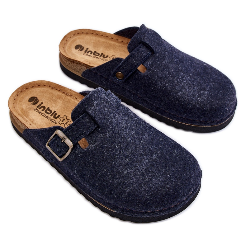 Pantuflas Preventivas Mujer Inblu DJ-07-041 Azul Marino