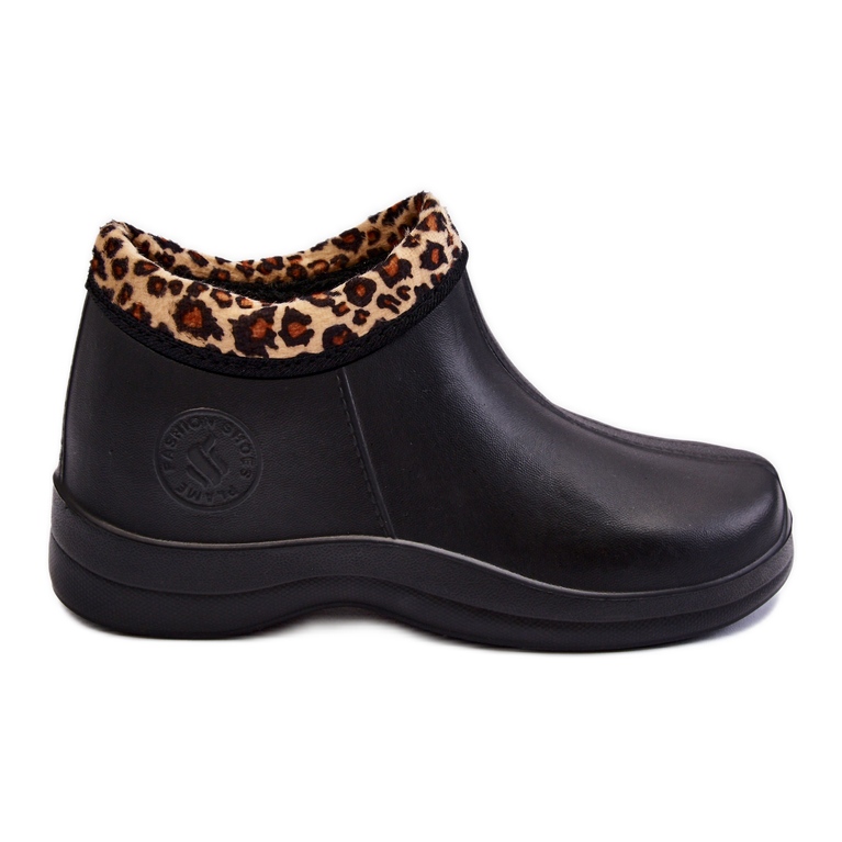 PM2 Botas De Lluvia Sin Cordones Mujer Warm Spots Negro Izera