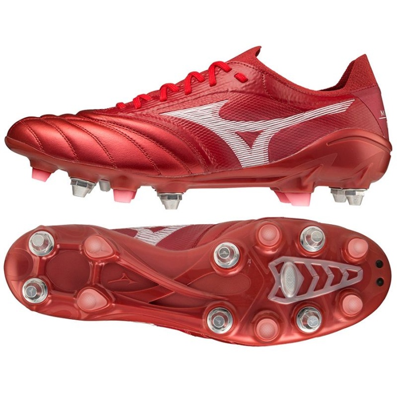 Botas de fútbol Mizuno Morelia Neo Iii ß Elite Mix M P1GC229160 rojo naranjas y tintos