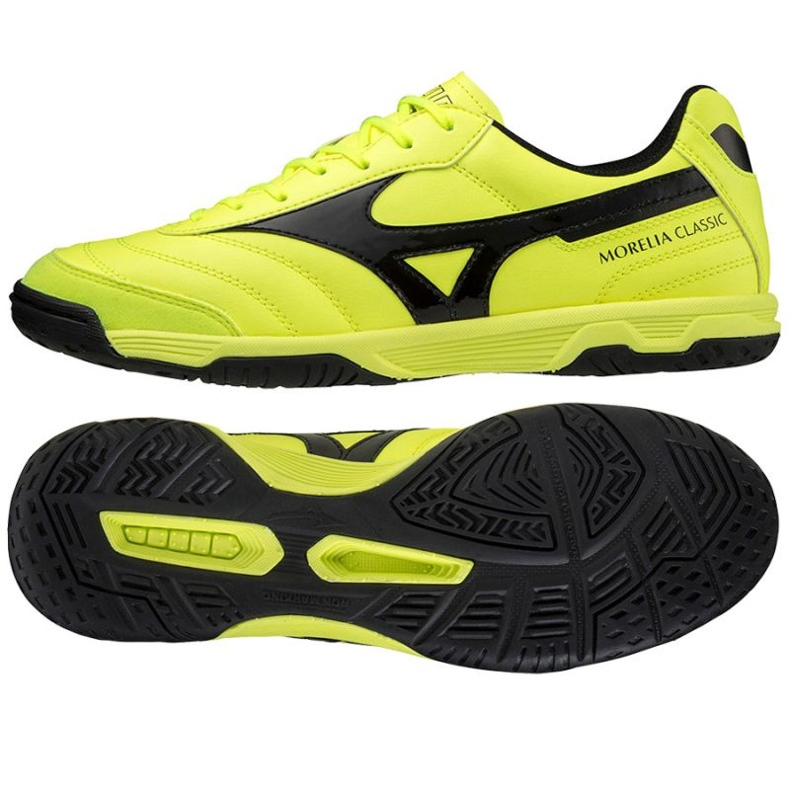Zapatos de fútbol Mizuno Morelia Sala Classic In Q1GA220245 amarillo amarillos