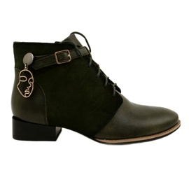 Botas de piel mujer Maciejka 5743A-09 Botas verdes