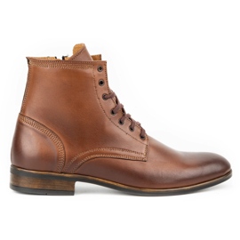 Olivier Botines Chelsea de hombre en piel 287 Św marrón