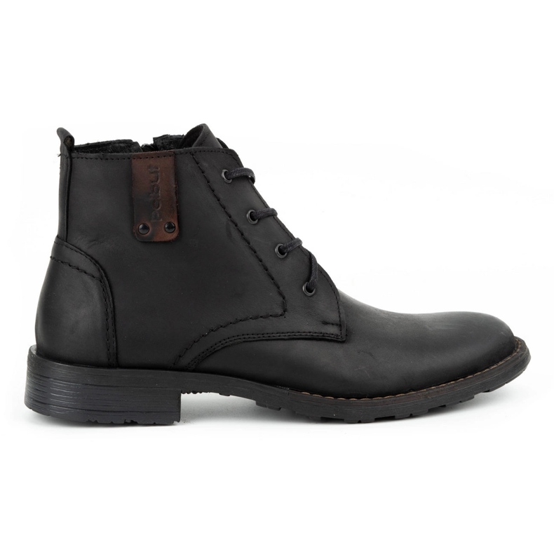Polbut Zapatos de piel aislantes para hombre C20F negro