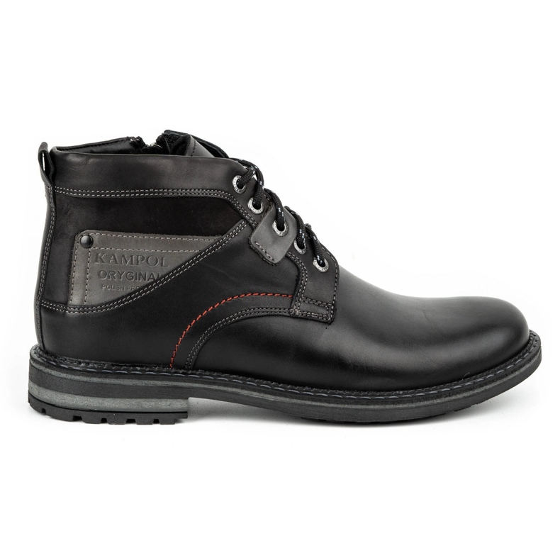 Kampol Botas invierno hombre piel 152KAM negro