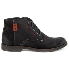 Kampol Botas invierno hombre piel 103KAM negro