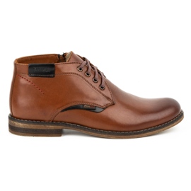 Kampol Botas invierno hombre piel 137KAM marrón