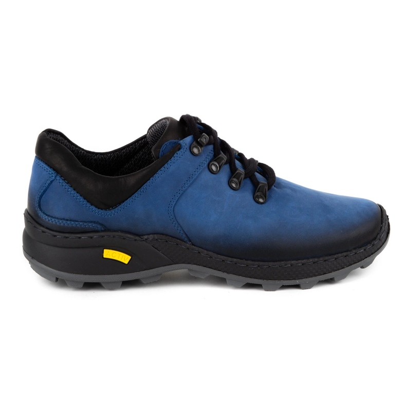 Olivier Zapatos trekking hombre piel 890MA azul
