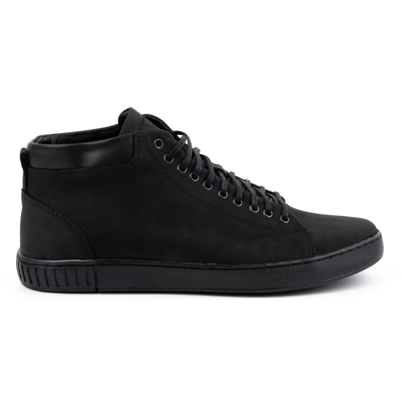 Polbut Zapatos creepers hombre piel 2108sw negro