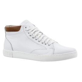 Polbut Zapatos creepers hombre piel 2108sw blanco