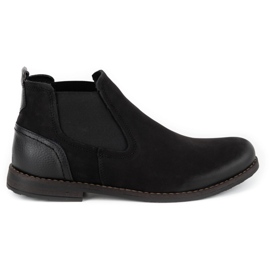 Olivier Botas sin cordones con aislamiento para hombre cuero 925MA negro