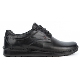 Kampol Zapatos casual hombre piel 13/27 cara negra negro