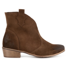 Exquisite Botas mujer piel 1137 marrón