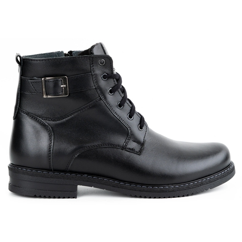Olivier Botas invierno hombre insuladas cuero 953MA negro