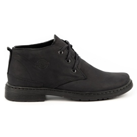Polbut Zapatos hombre invierno piel 191S negro