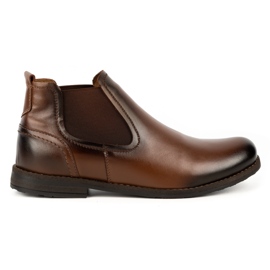 Olivier Botas sin cordones con aislamiento para hombre cuero 925MA marrón