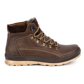 Olivier Zapatos hombre piel insulada 378MA marrón
