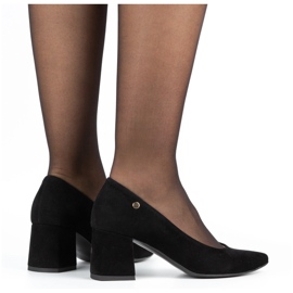 Ivbut Zapatos de salón polacos para mujer 569IV negro