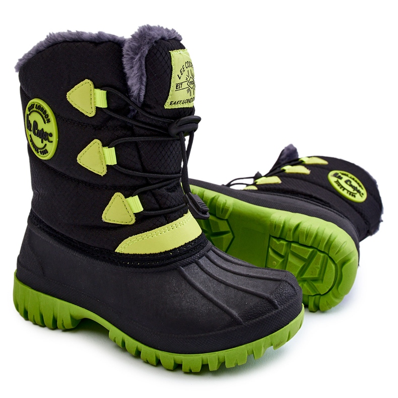 Botas de nieve aisladas para niños Lee Cooper LCJ-21-44-0519 Negro
