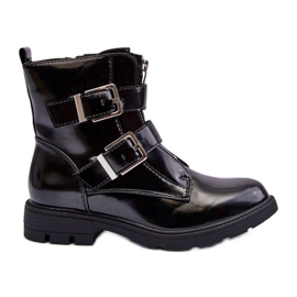 PG1 Botas planas con cremallera y aislamiento para mujer Black Joshie negro