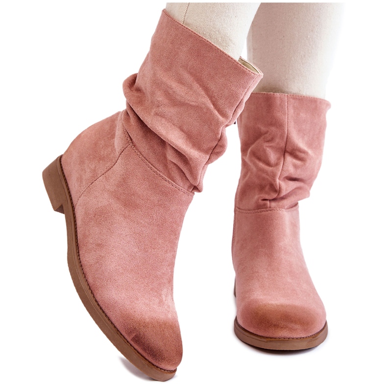 PG1 Botas Altas Mujer Ante Rosa Venis rosado
