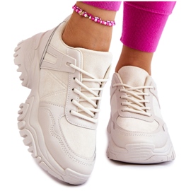 PG1 Zapatos deportivos de moda Zapatillas Crema Frezio beige