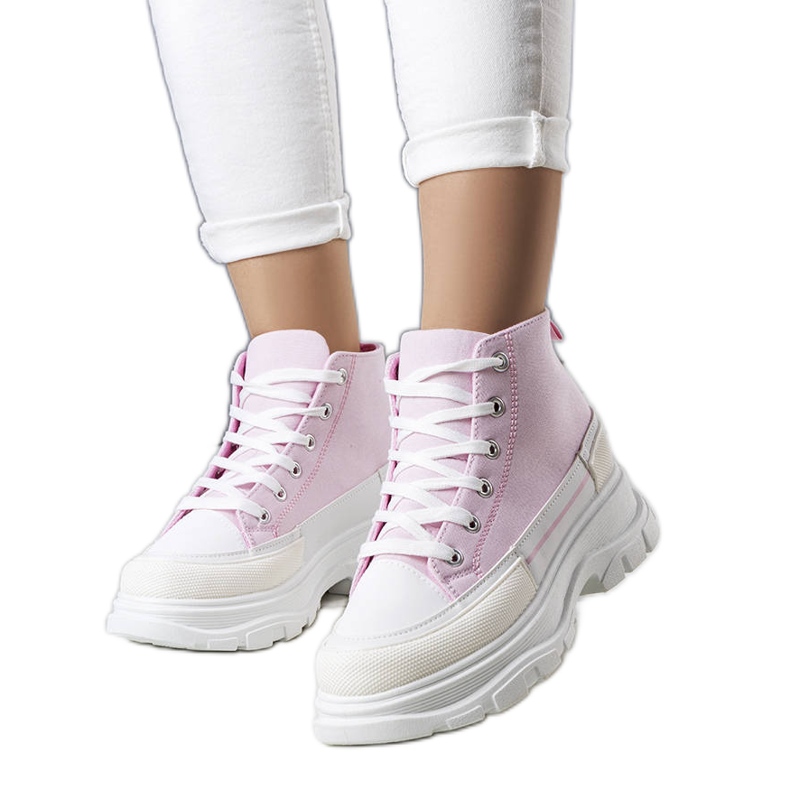 BM Zapatillas rosas de plataforma alta de Tillys rosado