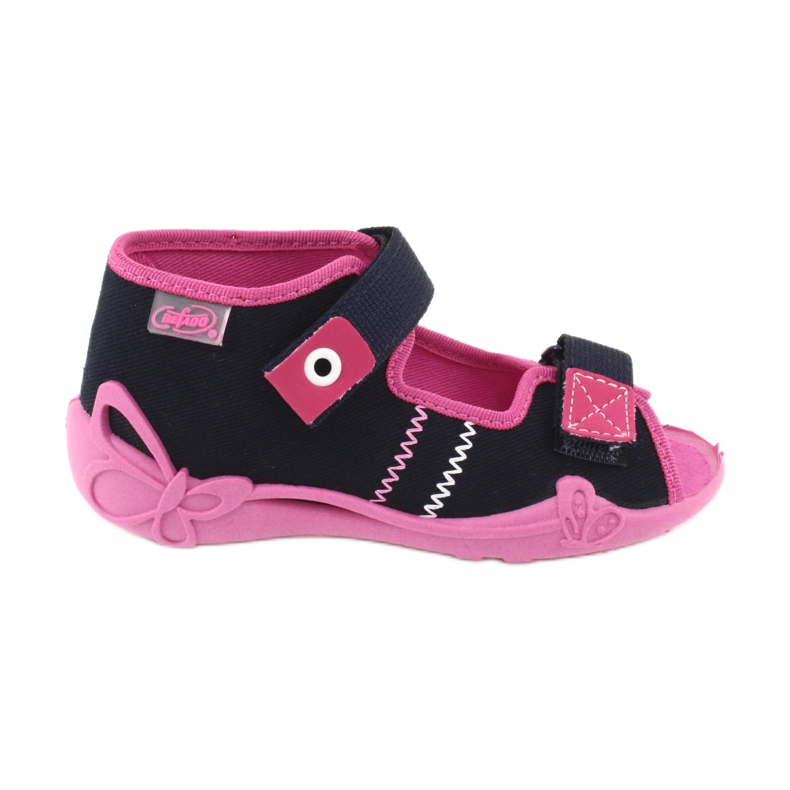 Zapatilla niña nabos Befado 242p056 azul marino rosado
