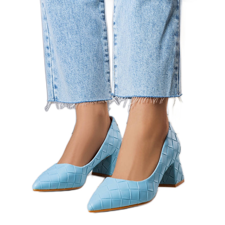 BM Zapatos de tacón azules de Migne BM Zapatos de tacón azules de Migne