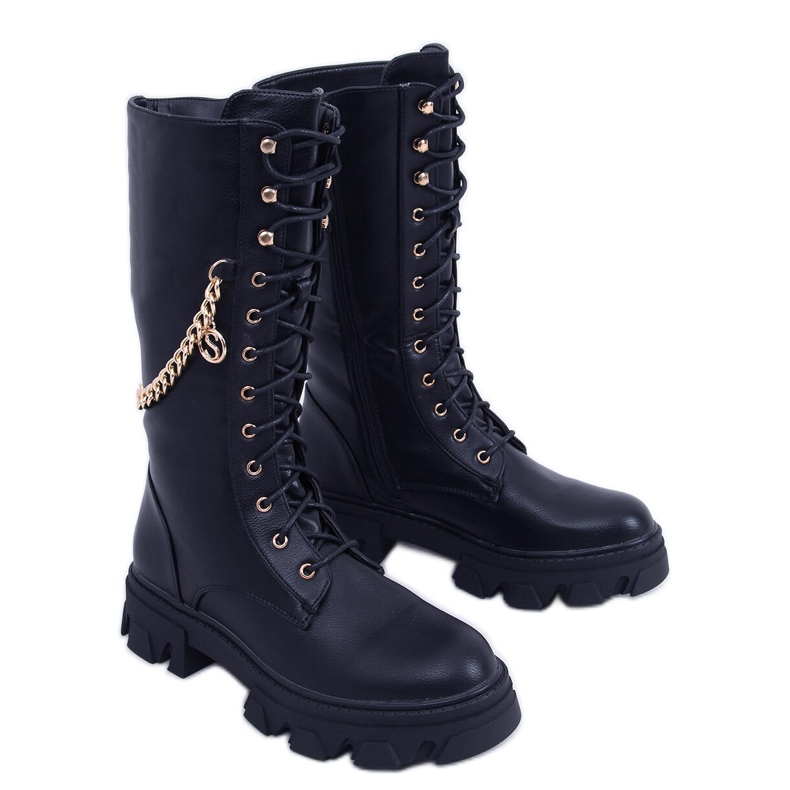 BM Botas de montar mujer con cadena Totah Negro