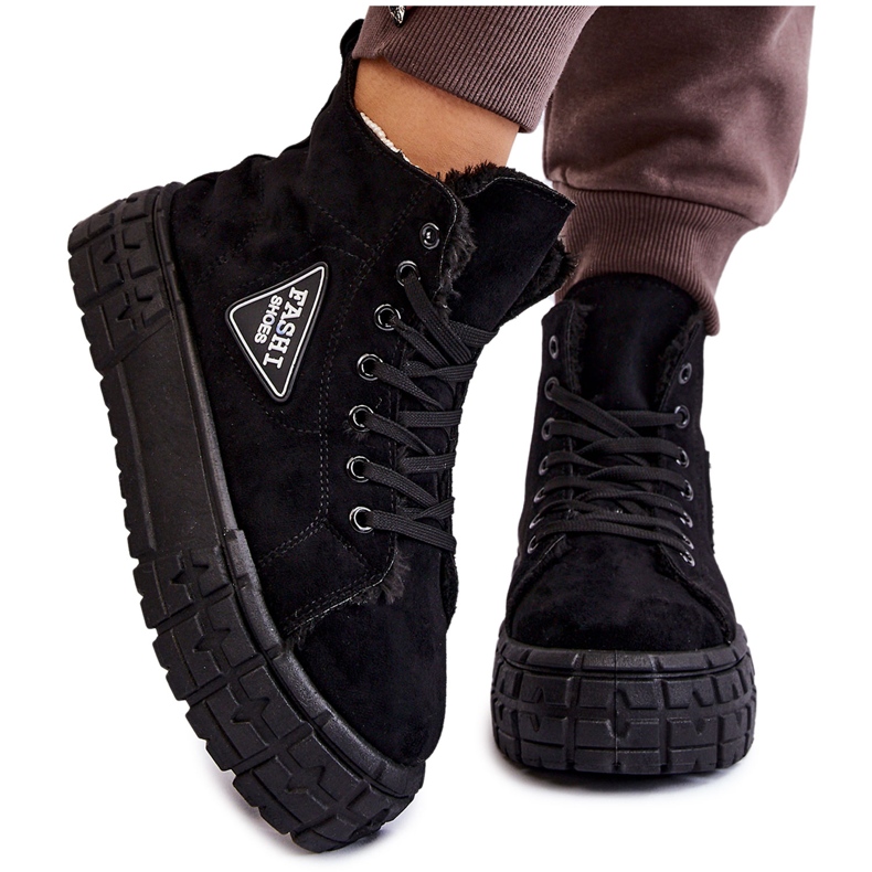 PM1 Zapatillas altas de ante con aislamiento negro Evren