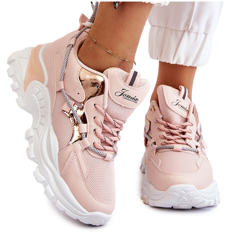 PA1 Zapatos Deportivos De Mujer Con Cordones En La Plataforma Rosa Minea rosado PA1 Zapatos Deportivos De Mujer Con Cordones En La Plataforma Rosa Minea rosado