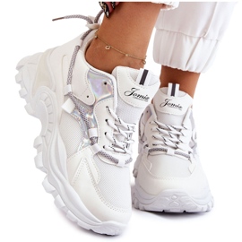 PA1 Zapatos Deportivos De Mujer Con Cordones En La Plataforma Blanco Minea PA1 Zapatos Deportivos De Mujer Con Cordones En La Plataforma Blanco Minea