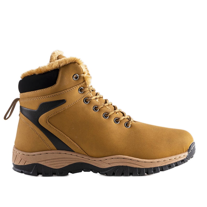 PA1 Botas trekking hombre Terrance insuladas marrones amarillo