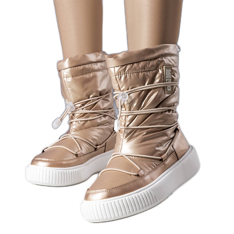 Botas de nieve doradas Big Star KK274194 beige