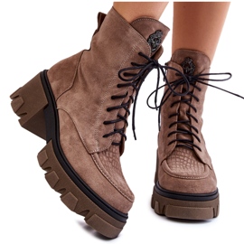 Lemar Botas aisladas de gamuza para mujeres marrón claro beige