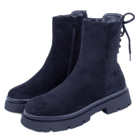 Botas Bobbie de ante negro