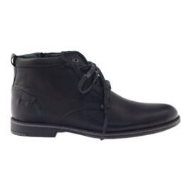Riko zapatos de hombre botas botines 791 negro