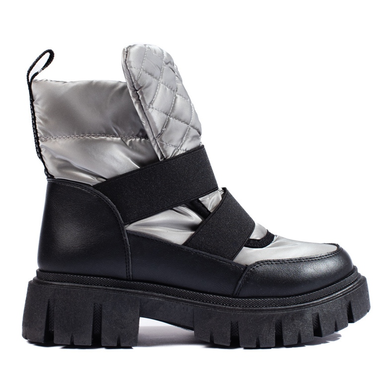 Botas de nieve mujer Shelovet plata negro