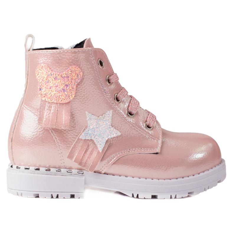 Botas de niña rosa rosado