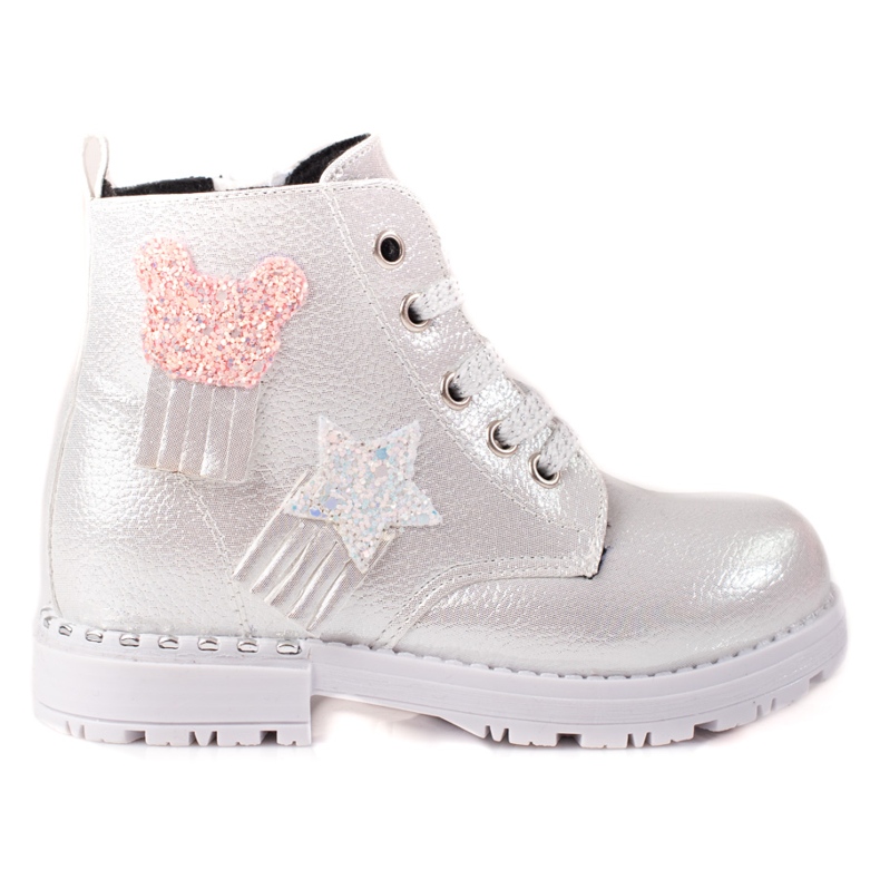 Botas plateadas de niña plata