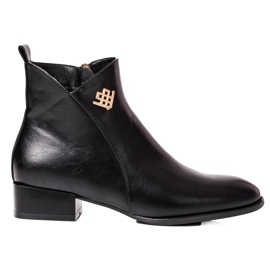 W. Potocki Botas de mujer Potocki con tacón plano negro W. Potocki Botas de mujer Potocki con tacón plano negro