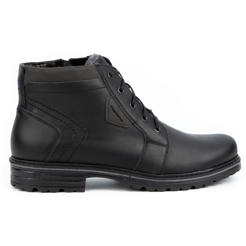Polbut Botas invierno hombre piel J34S Negro con gris