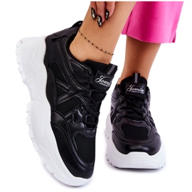 Zapatillas Clásicas Plataforma Negro Larec
