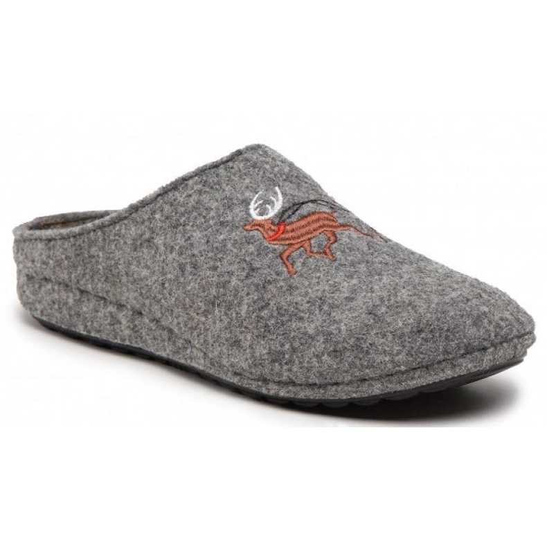 Zapatillas navideñas fieltro Panto Fino WKK267022 INT1797A gris
