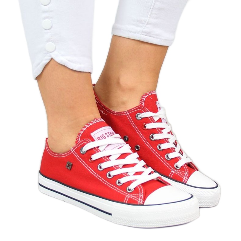 Zapatos, zapatillas Big Star W T274020 INT510 rojo