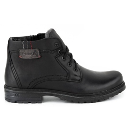 Polbut Botas invierno hombre piel J35S negro con gris