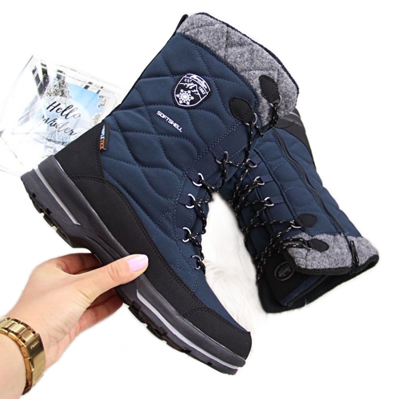Botas de nieve impermeables American Club W AM516C azul