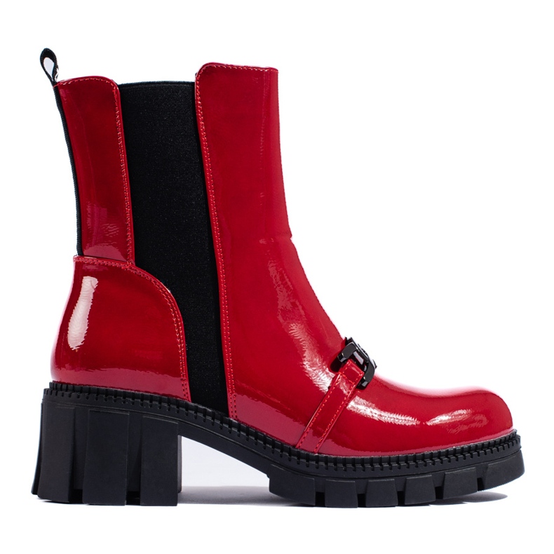 W. Potocki Botas Jodhpur mujer lacadas Potocki rojo
