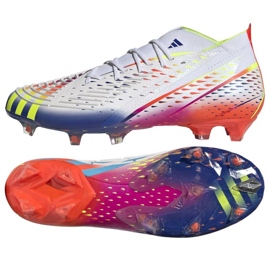 Adidas Predator Edge.1 Fg M GW1028 zapatos de fútbol blanco blanco
