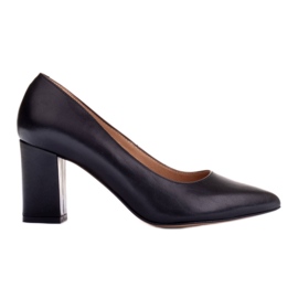Marco Shoes Zapatos de salón de piel negro